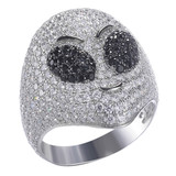 Out Of This World Alien Iced Out Ring - 925 Silver - CZ Stones