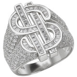 Big Money Iced Out Ring - 925 Silver - CZ Stones