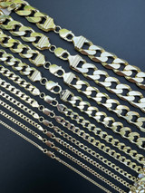 Curb Link Chain Necklace Or Bracelet - 14k Gold Vermeil 925 Silver - 7-30" - 2-16mm