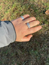 Italiano Silver, Inc REAL Solid 925 Sterling Silver Nugget Band Plain Pinky Or Ring Finger Sizes 6-13