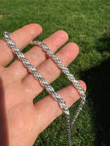 #1 Bestseller Rope Chain Necklace - 925 Sterling Silver - 18"-30" - 6mm