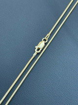 Handmade 14k Gold Vermeil Solid 925 Sterling Silver Snake Chain Necklace 14-30 1.5mm