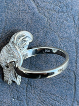 Real Solid 925 Sterling Silver Custom GOAT Ring Diamond Iced Animal HipHop Pinky