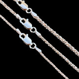 Sparkle Link Chain Necklace - 14k Rose Gold Vermeil 925 Sterling Silver - 14"-24" - 1mm-3mm