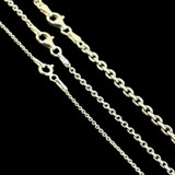 Cable Chain Necklace - 14k Gold Vermeil 925 Sterling Silver - 14"-30" - 1mm-3mm