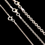 Cable Chain Necklace - 14k Rose Gold Vermeil 925 Sterling Silver - 14"-30" - 1mm-3mm