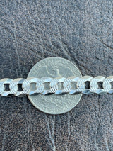 Italiano Silver, Inc 8mm Mens Miami Cuban Bracelet Diamond Cut Real Solid 925 Sterling Silver Italy