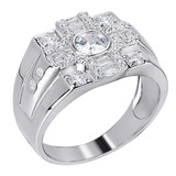 West Side Ring  - 925 Silver - CZ Stones