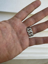 HarlemBling MOISSANITE Miami Cuban Ring 925 Sterling Silver Passes Diamond Tester Real Iced