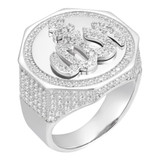 Almighty Allah Iced Out Ring - 925 Silver - CZ Stones