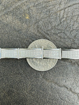 Italiano Silver, Inc Iced MOISSANITE Mens Hip Hop 8mm Custom Bracelet Real 925 Silver Diamond Test ✅