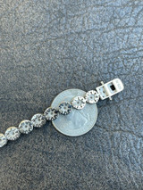 HarlemBling Real 9.5CT MOISSANITE 925 Silver Mens Iced Flooded Out Cluster Tennis Bracelet