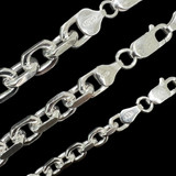 Anchor Chain Necklace Or Bracelet - 925 Sterling Silver - 7"-30" - 4mm-8mm