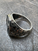 HarlemBling Mens Real Solid 925 Sterling Silver Double Guns Pistols Gangster Ring Size 7-13