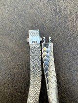 HarlemBling Custom Monaco Snake Bracelet Real 925 Sterling Silver Sleek 10mm Men Ladies 6-8" 