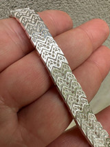 HarlemBling Custom Monaco Snake Bracelet Real 925 Sterling Silver Sleek 10mm Men Ladies 6-8" 