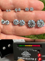 Moissanite Stud Earrings | Shop Women's Jewelry | Harlem Bling