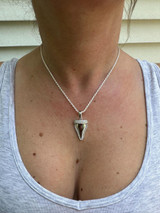 HarlemBling MOISSANITE Shark Tooth Iced Pendant 925 Silver / Gold Plated Hip Hop Necklace 