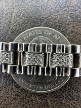 HarlemBling MOISSANITE 10mm Iced Presidential Bracelet Real 925 Silver Flooded Out Hip Hop 