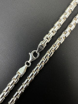  925 Sterling Silver 6mm Men's Rounded Rolo Hermes Link Chain Necklace Bracelet 