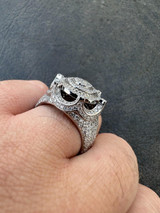 Italiano Silver, Inc. 3.38ct Real VVS Diamond Hip Hop Solid 925 Natural Silver Iced King Crown Ring 