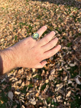 HarlemBling Mens Real Solid 925 Sterling Silver Labradorite Natural Gemstone Ring Sizes 6-13 