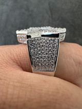 HarlemBling 4.3ct MOISSANITE Iced Real Baguette Star Of David Ring For Men Solid 925 Silver 