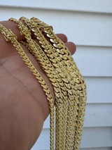 HarlemBling HANDMADE Tight Link Solid 10k Gold Miami Cuban Link Chain Or Bracelet Necklace 