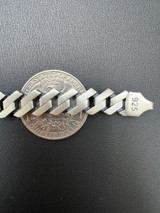 HarlemBling Prong Custom Miami Cuban Link Bracelet 8.5mm Real 925 Silver Oxidized Finish 