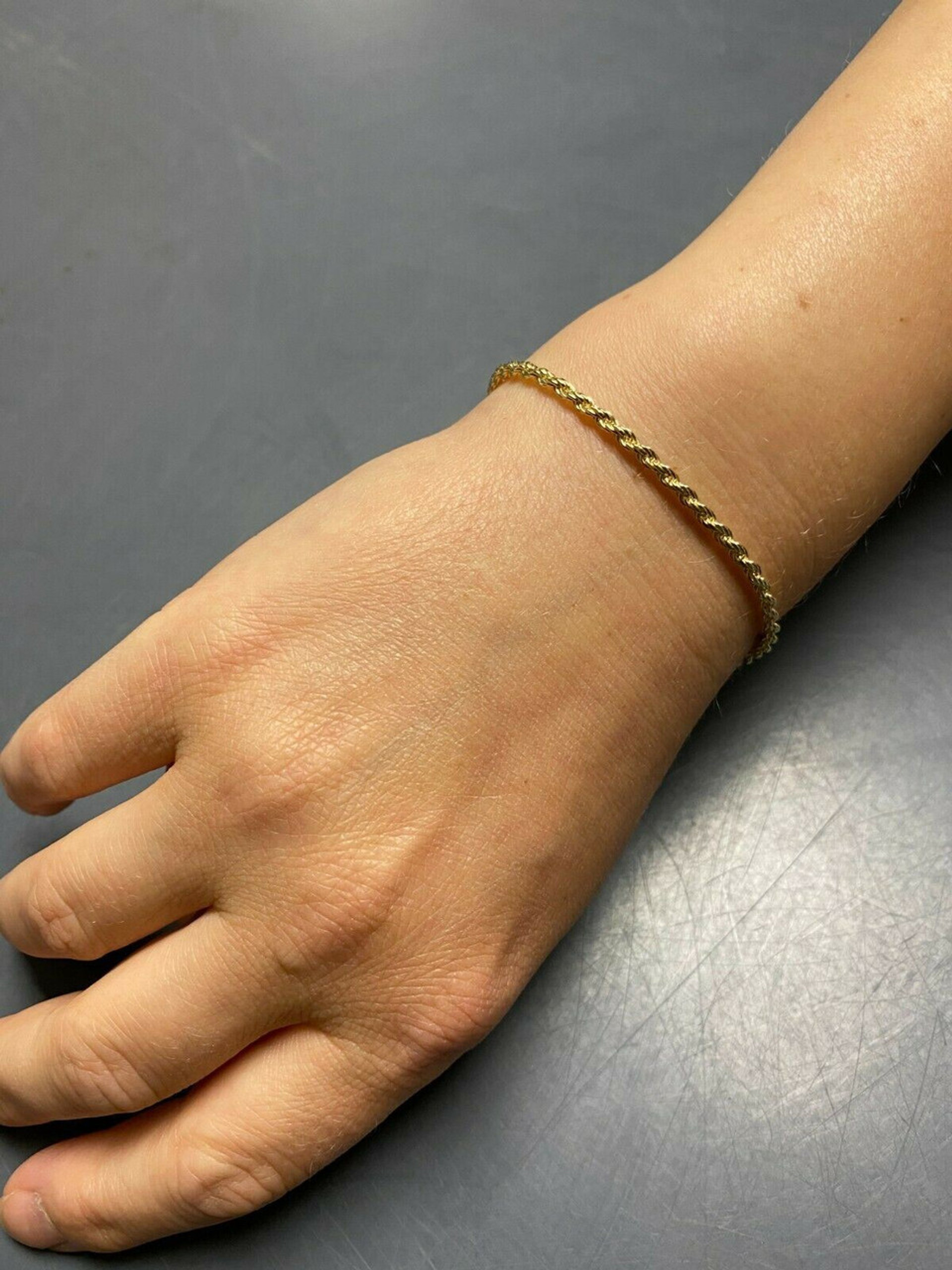 Gold rope bracelet womens Clearance