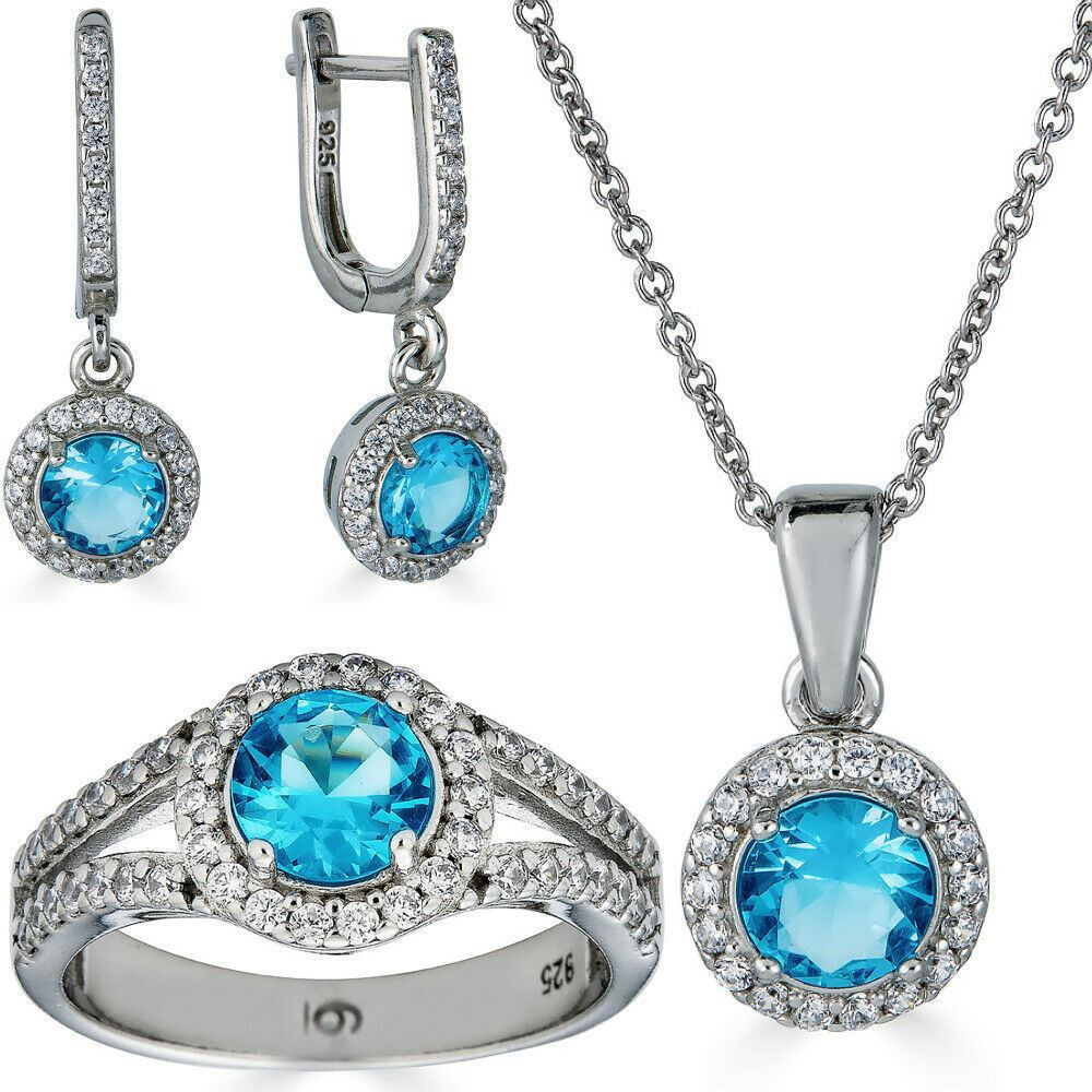 Women's Diamond Necklace and Earrings Sets Harlem Bling