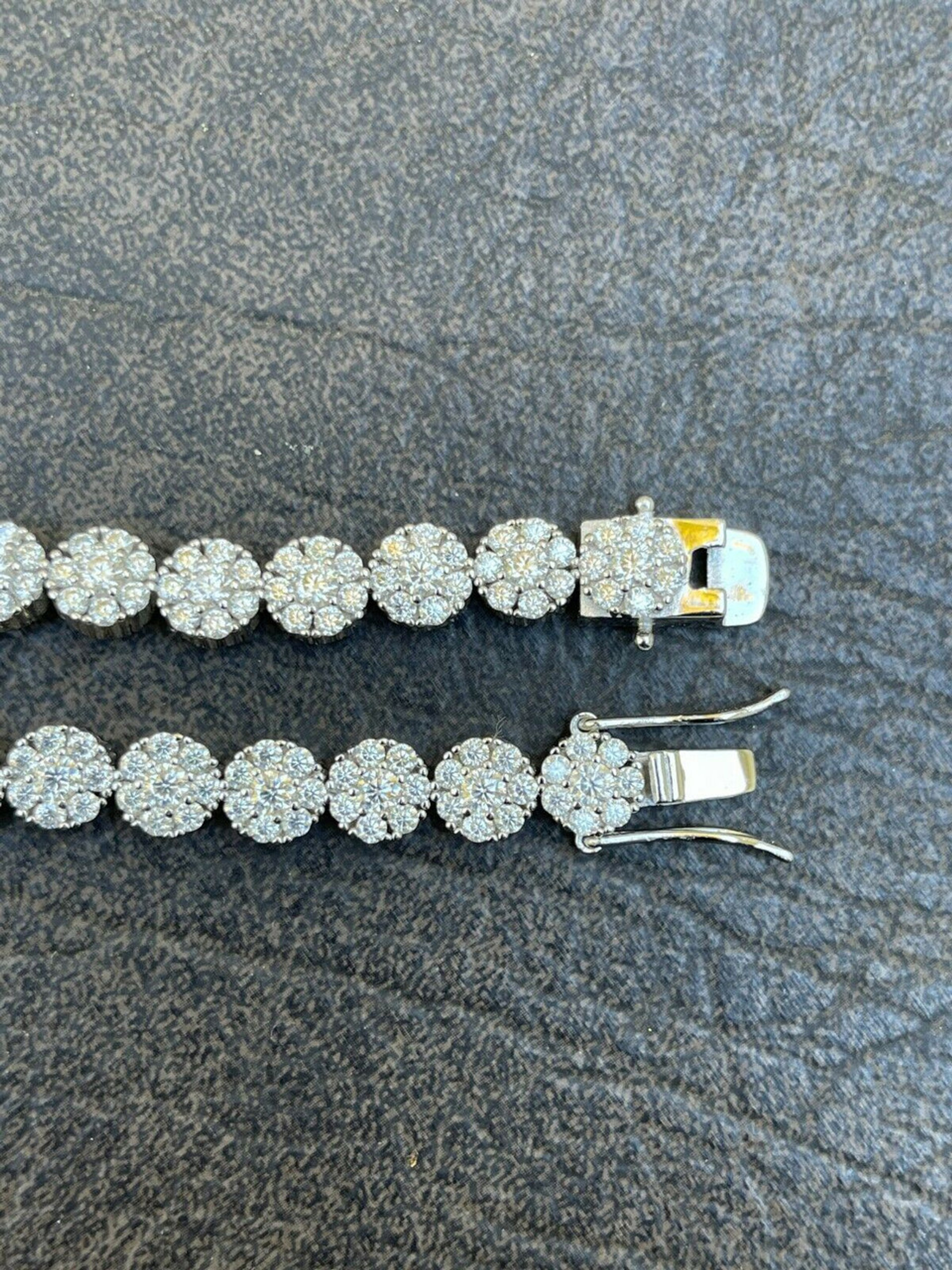Moissanite bracelet men clearance