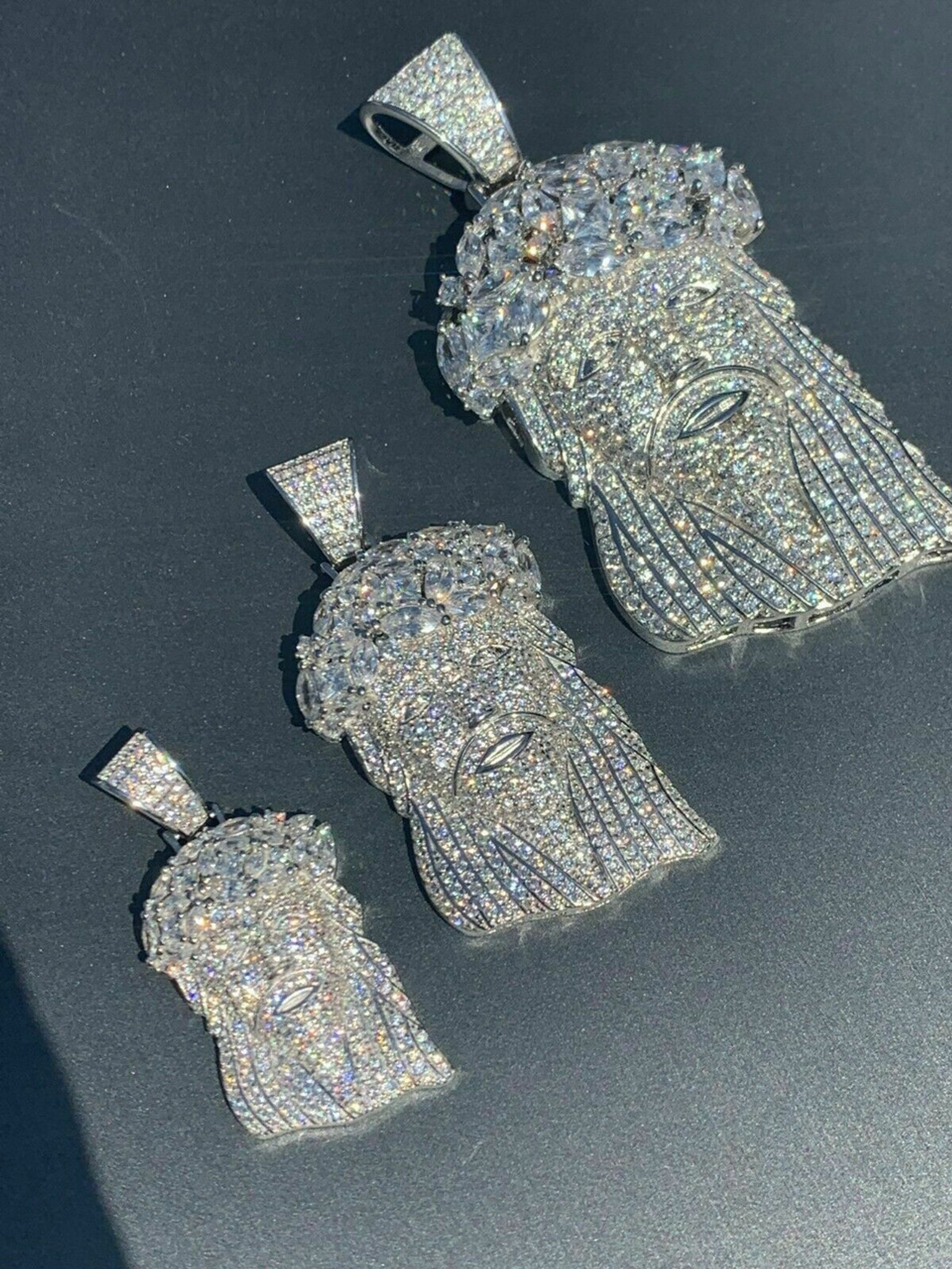 iced jesus pendant