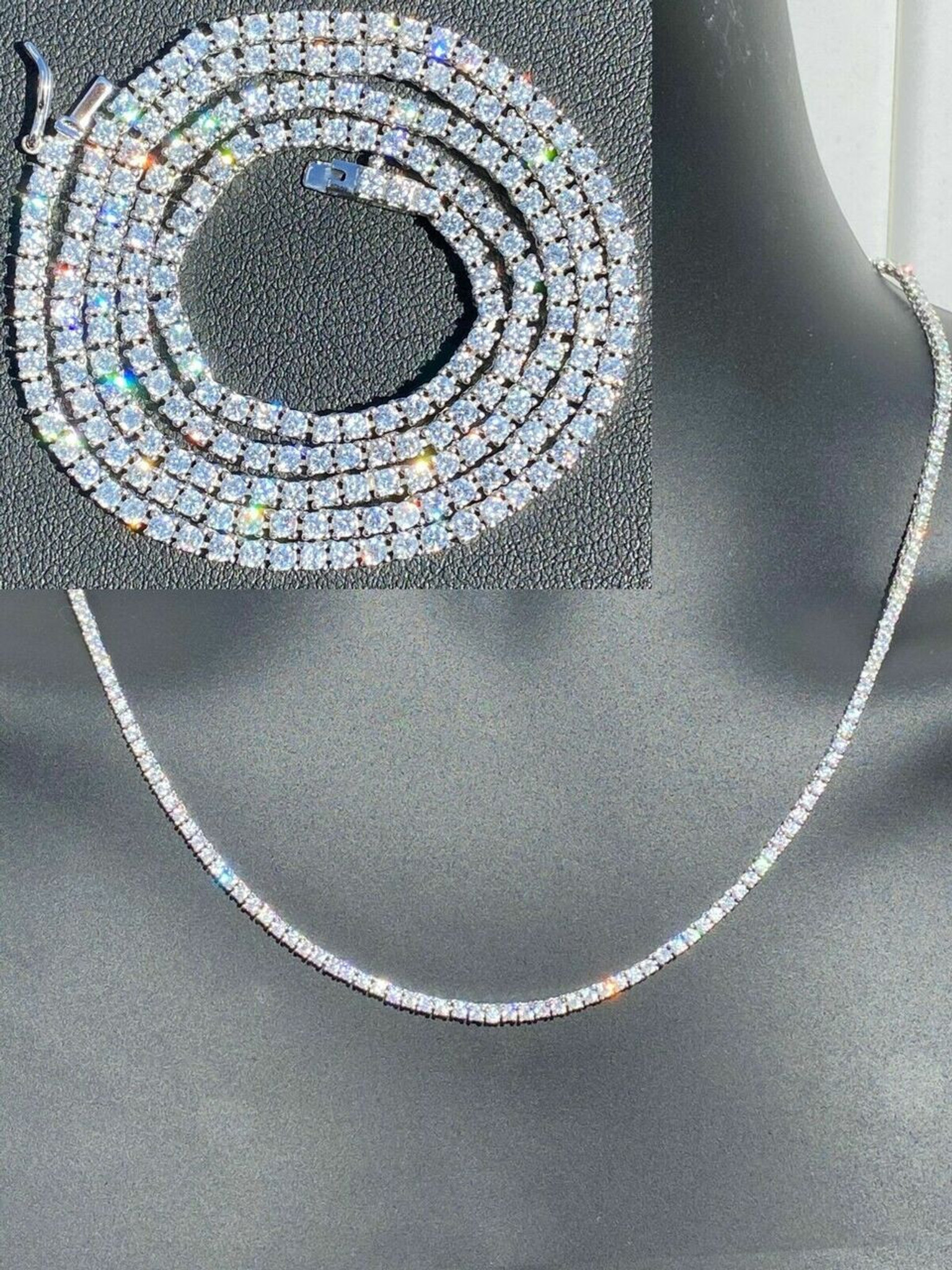 Classic Mini Diamond Tennis Necklace | Everyday Elegance | Jessica Jewellery