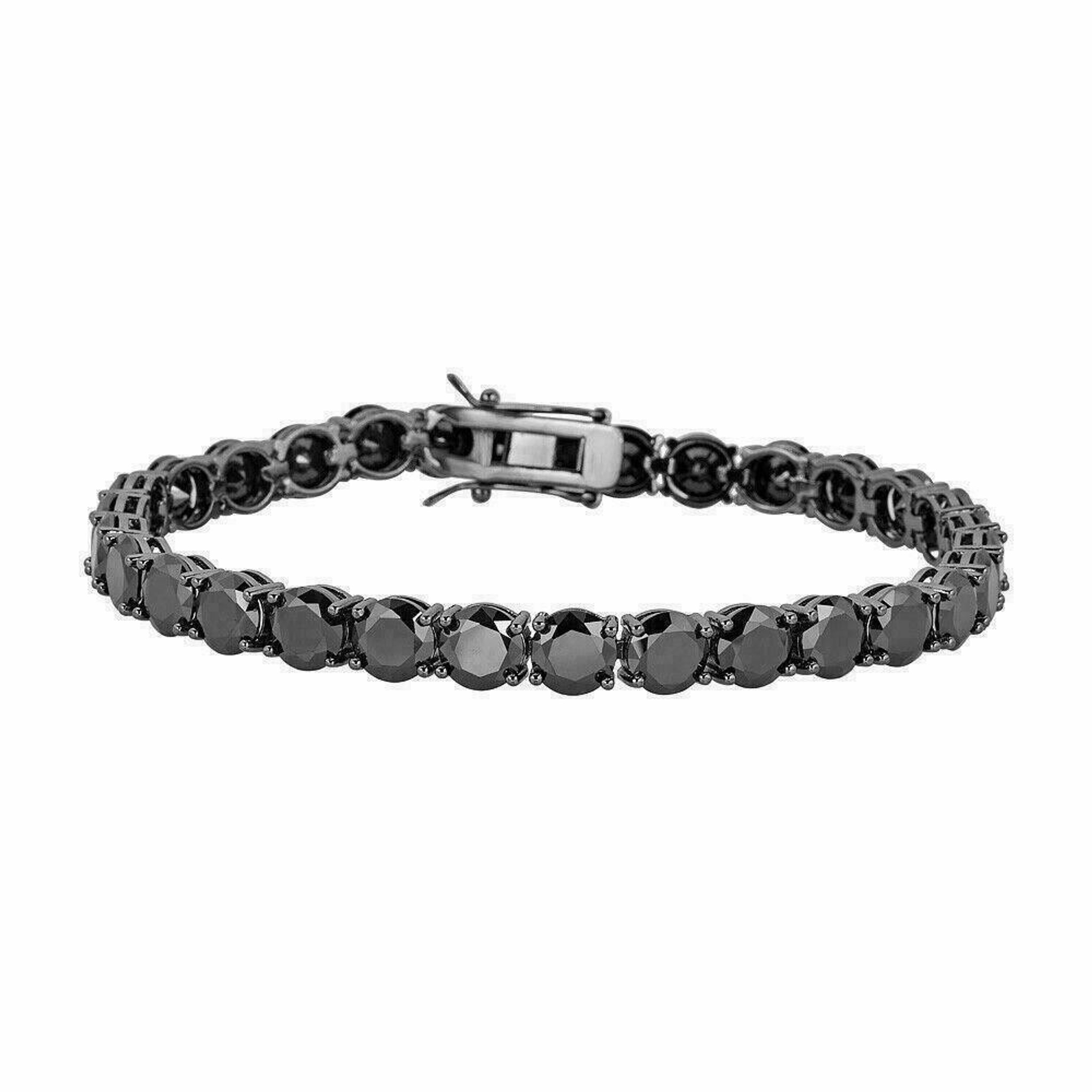 Slider Chain Studded Silver Bracelet For Girls & Women - Forever Silver