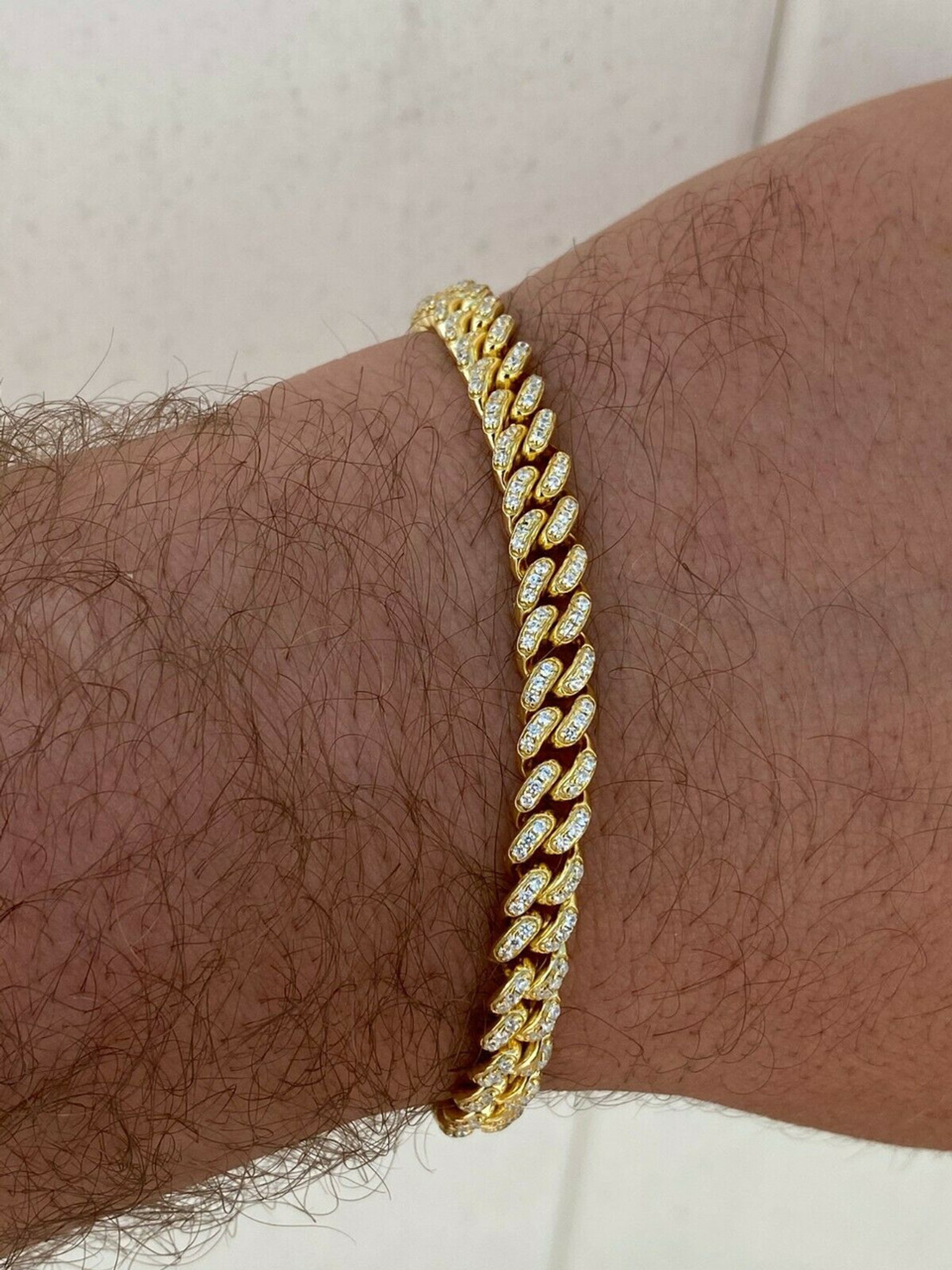 6mm White Gold Rope Bracelet – SpicyIce