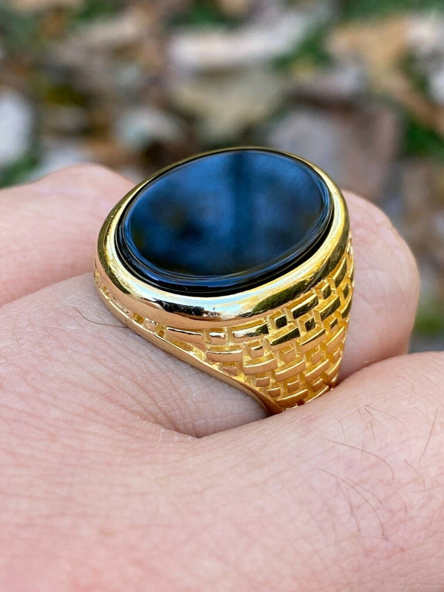 Men Black Ring - Buy Men Black Ring online in India