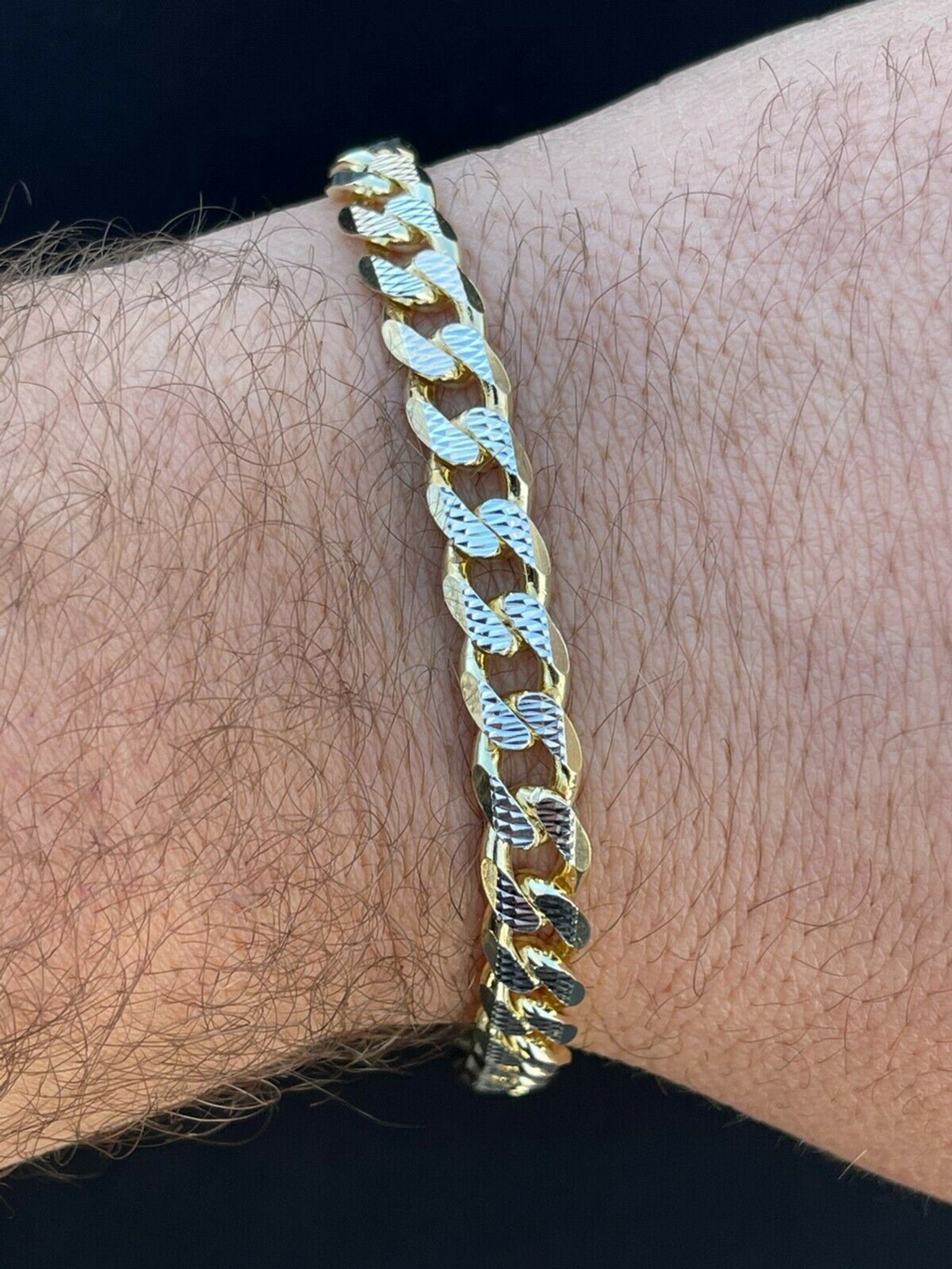 Cuban link bracelet diamond shop cut