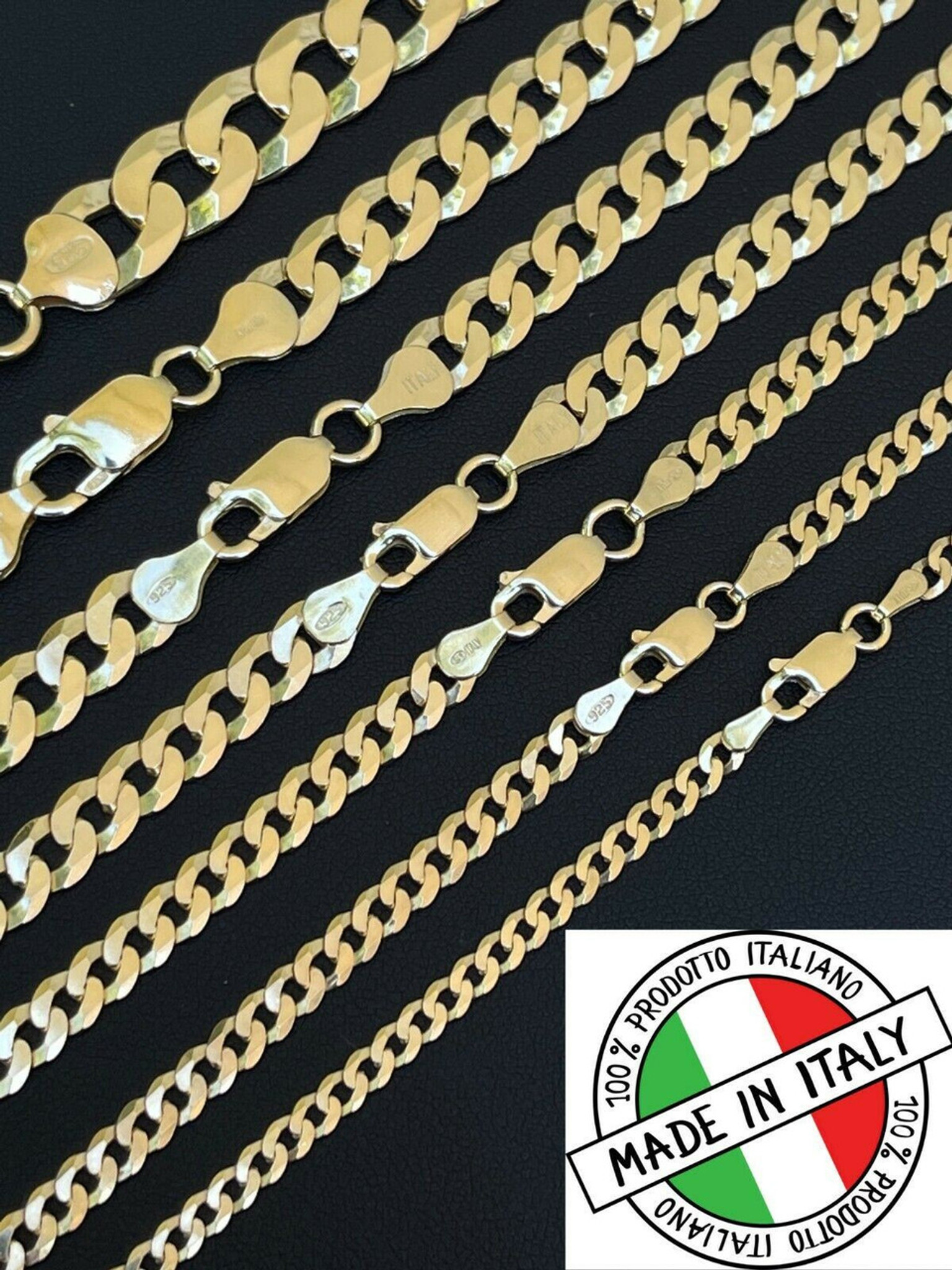 14k gold vermeil cuban link chain