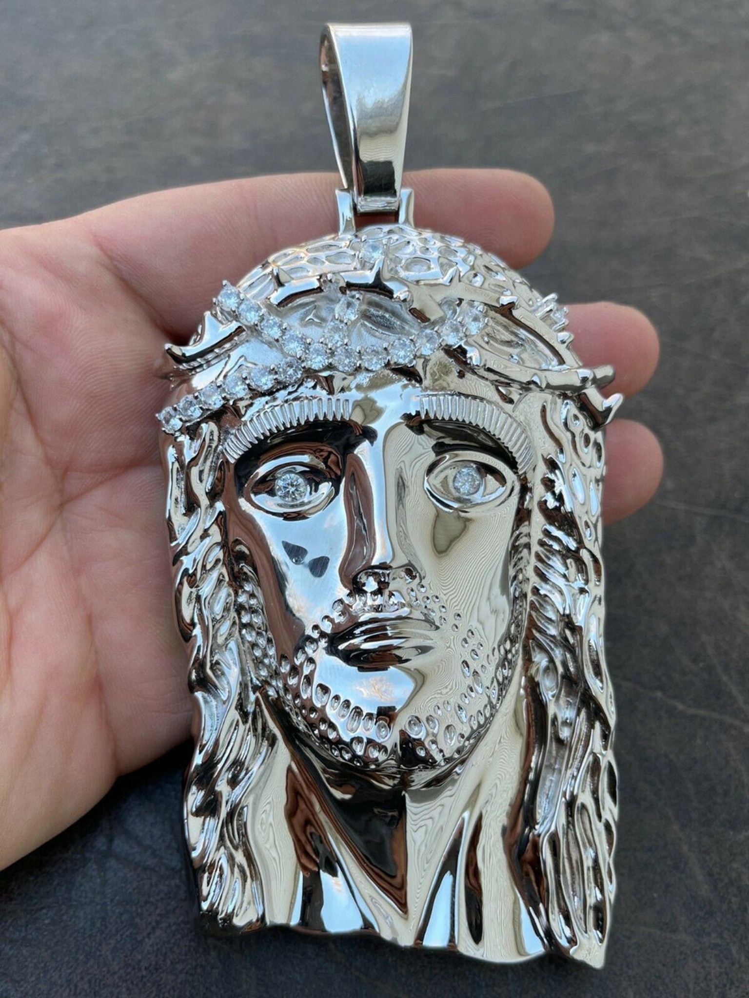 925 silver jesus piece