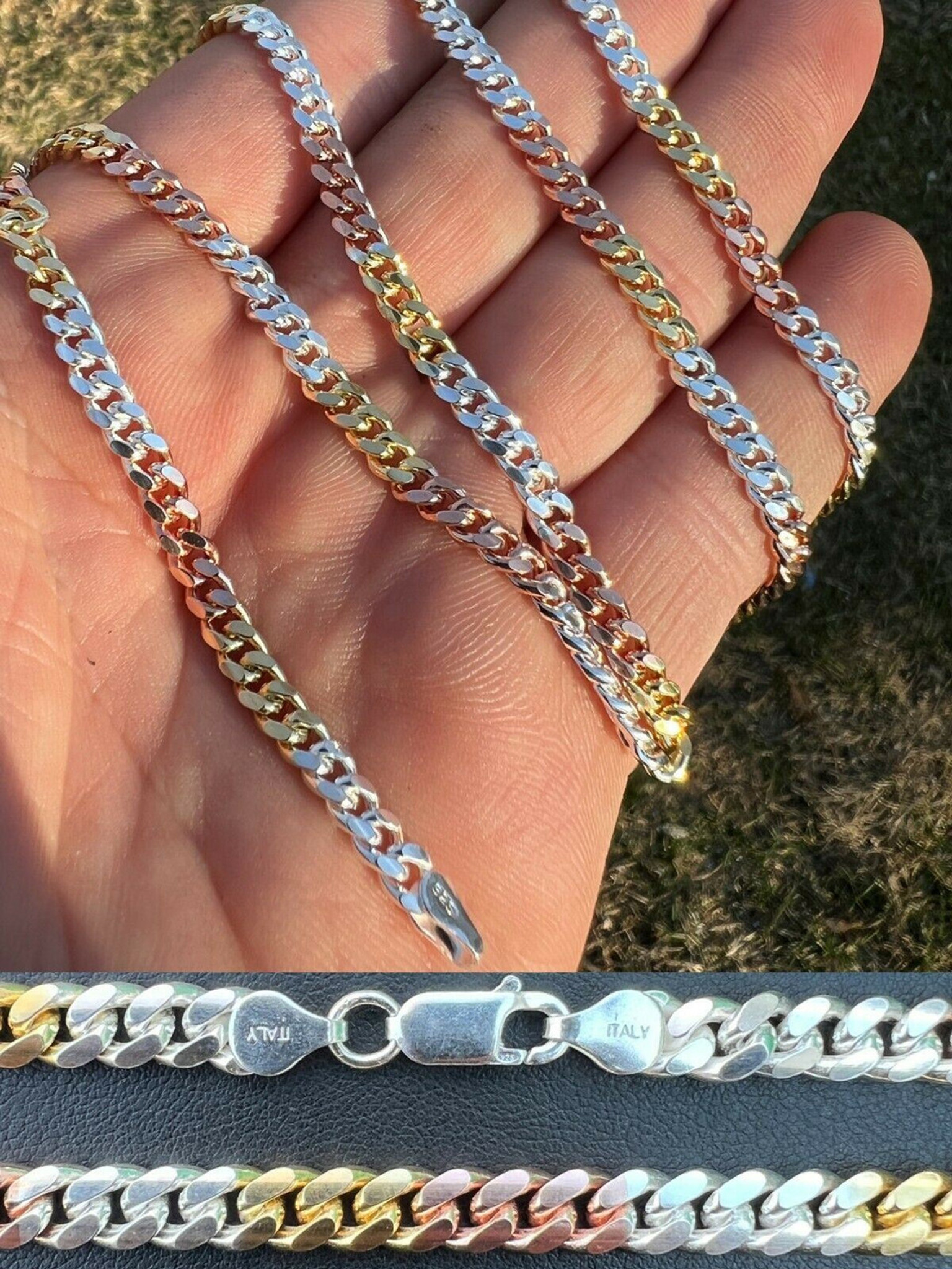Chain Necklaces, Gold, Silver & Rose-Gold