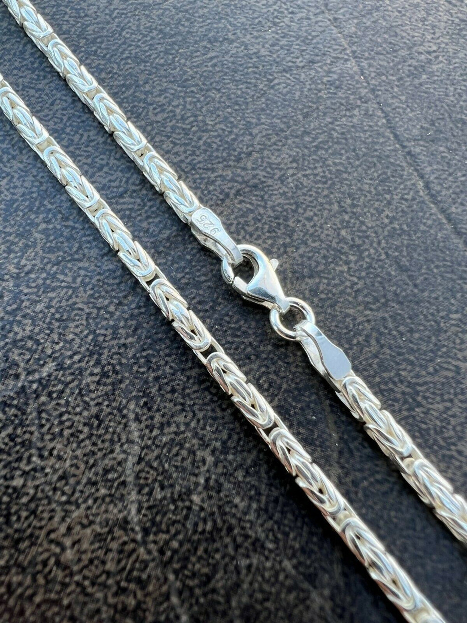 Buy 925 Sterling Silver Byzantine Chain Necklace & Bracelets, Handmade  Solid Silver Chain, Round Bali Chain, Oxidized Balinese Viking Chain Online  in India - Etsy