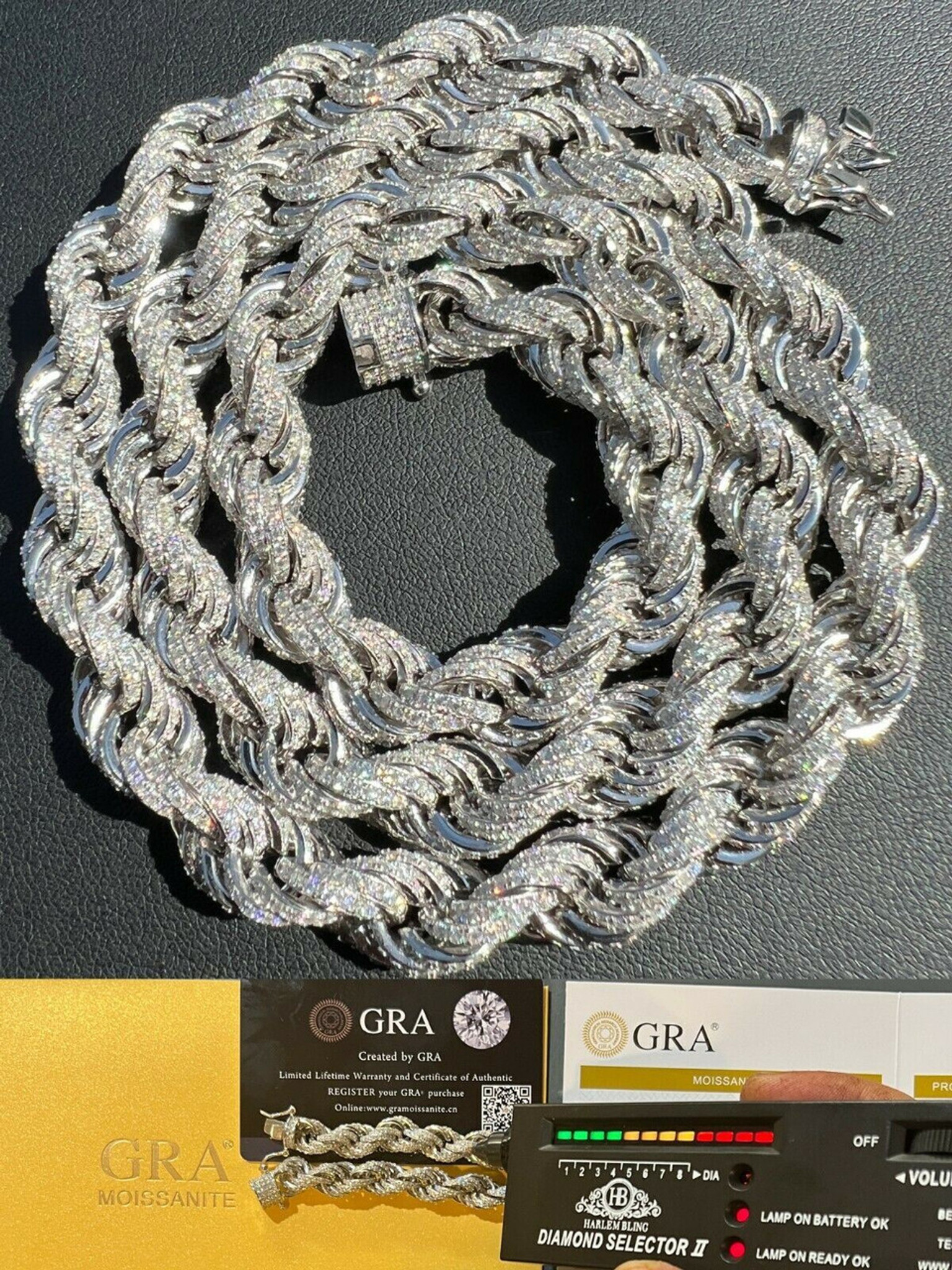 Moissanite mens chain Clearance