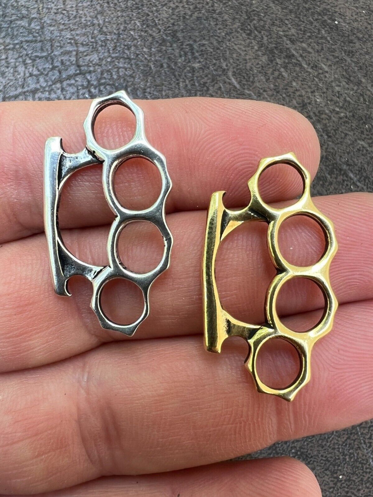 Beautifully Brutal Brass Knuckles & Rose