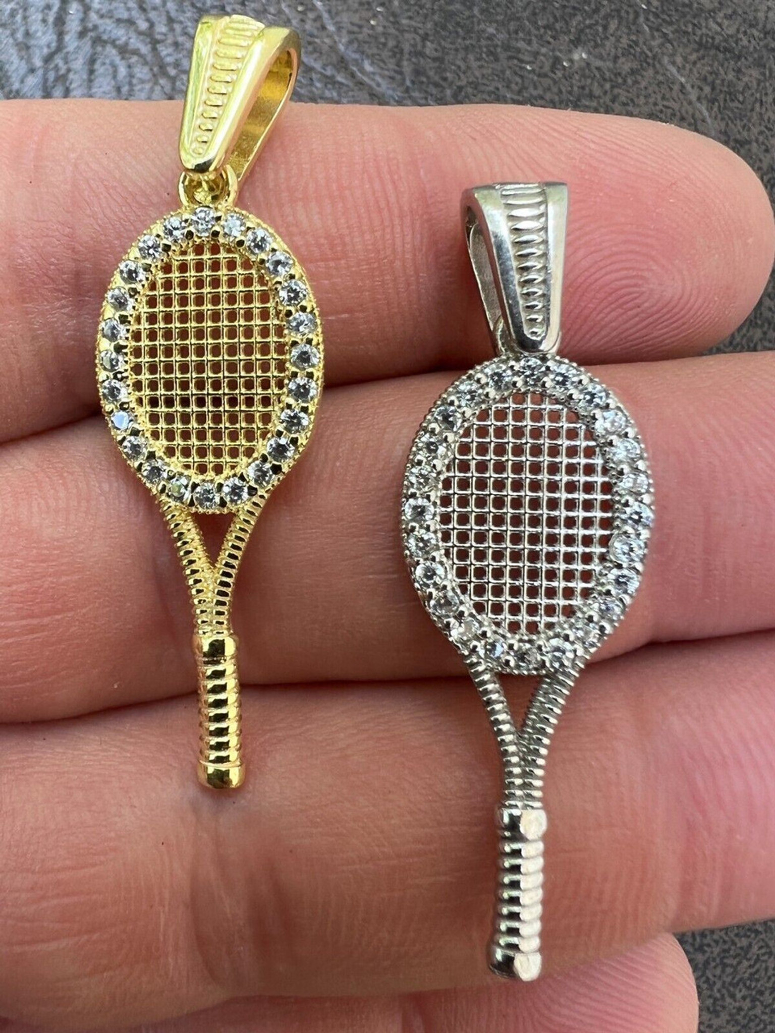 tennis racket pendant