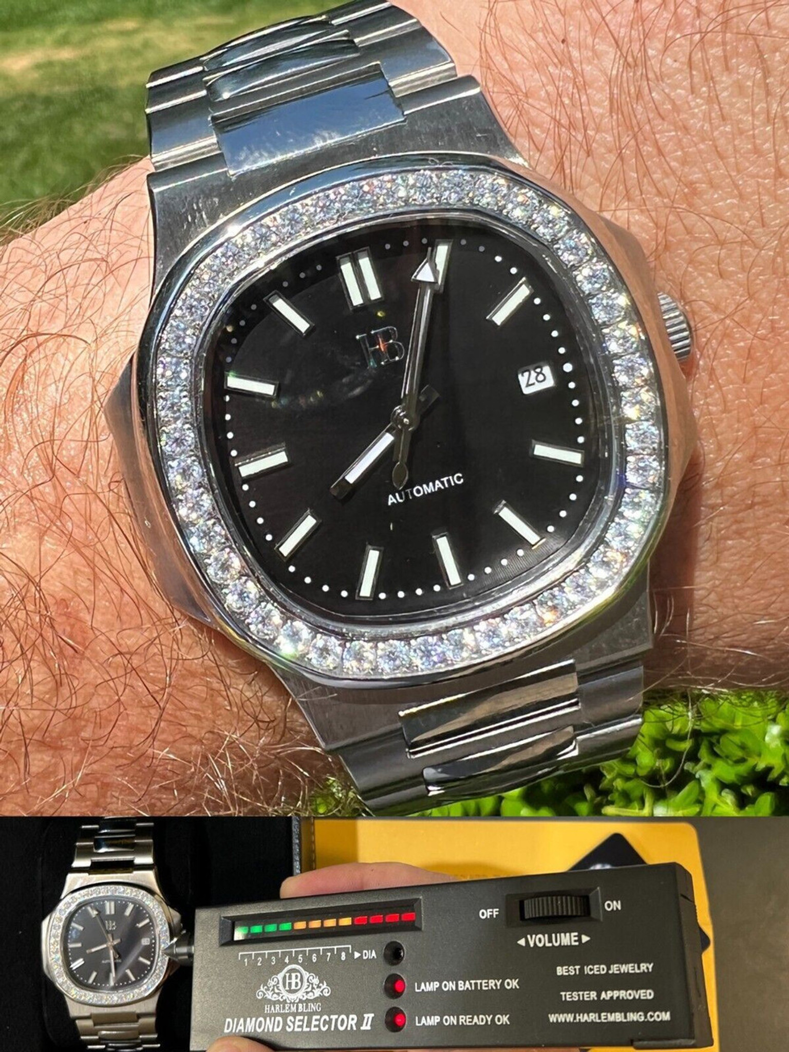 Audemars Piguet Black Diamonds Plain Stainless