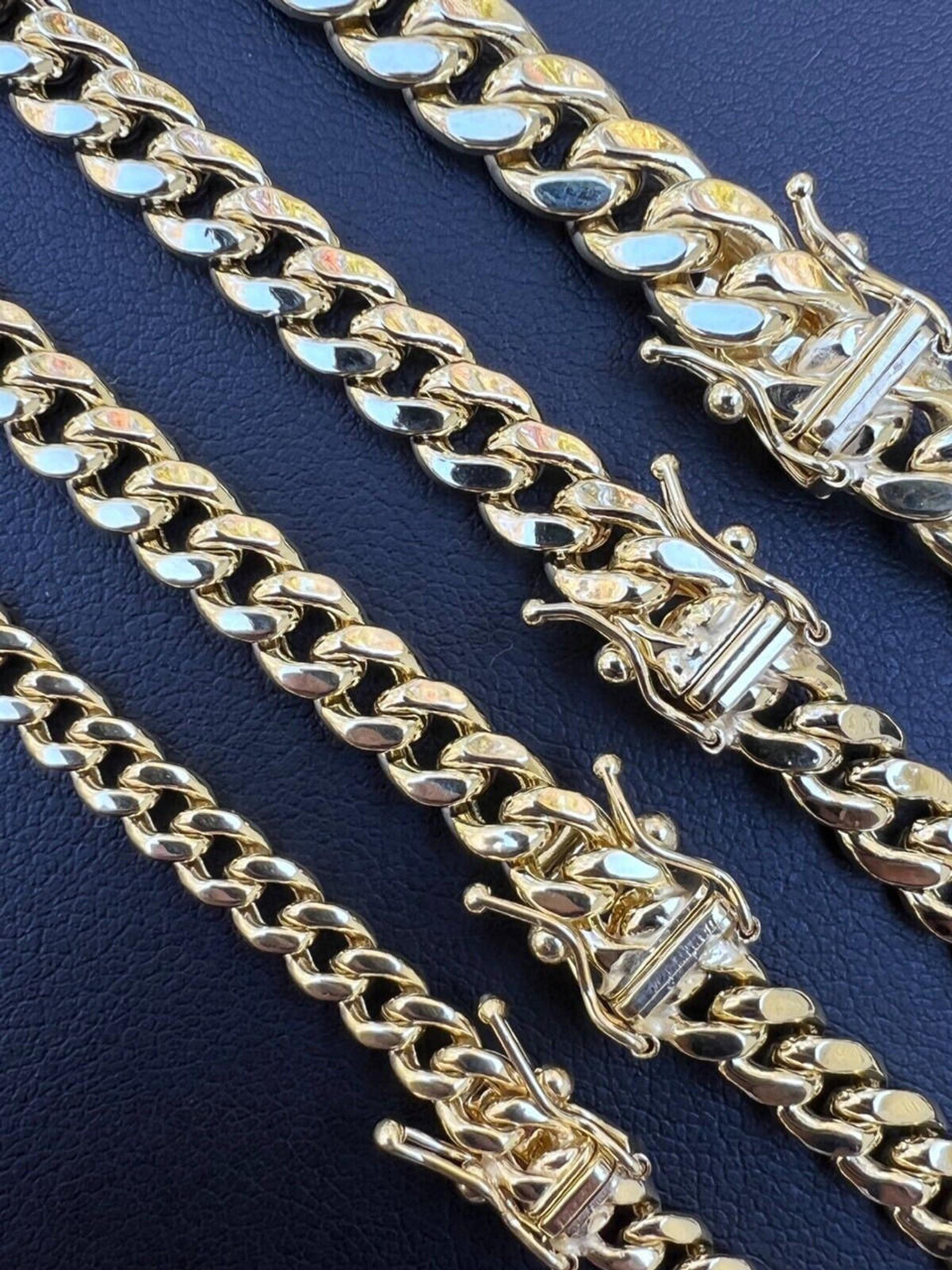 14k Yellow Gold Solid Miami Cuban link chain 18mm wide 488 Grams 26 Long