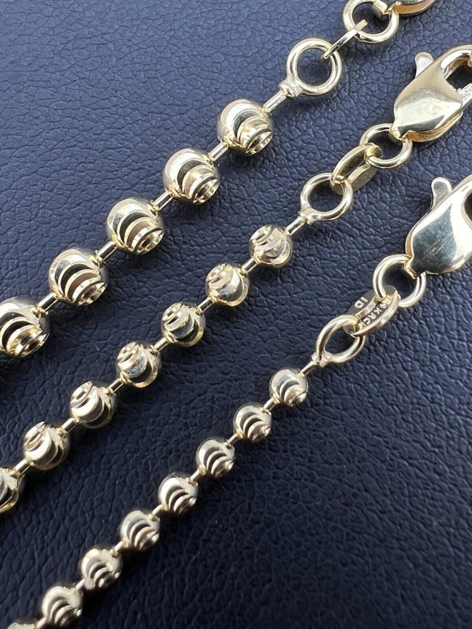 2 mm Thick Ball Bead Chain Necklace