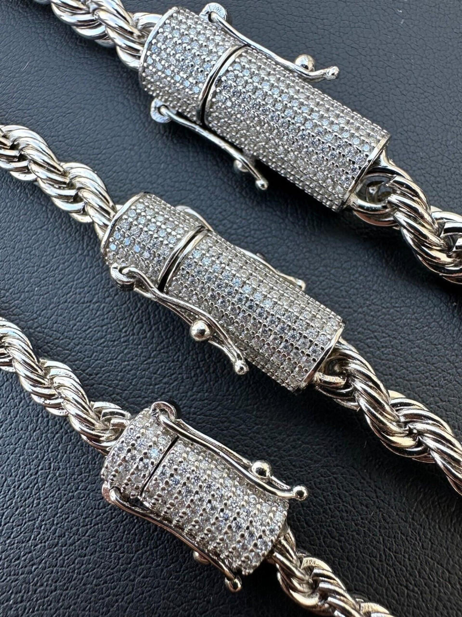 Silver Rope Chain Bracelet