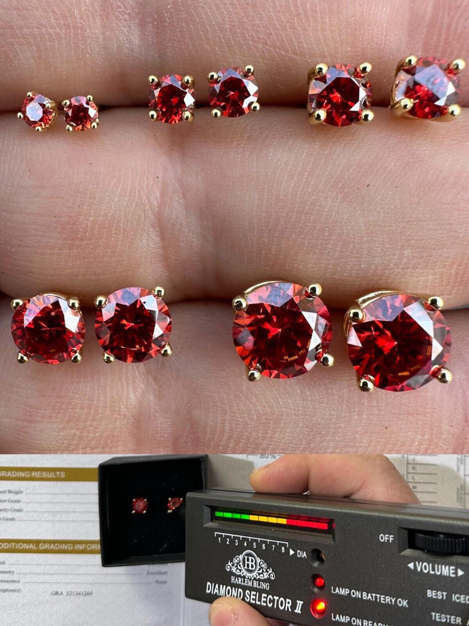 Irresistible 18 Karat Yellow Gold Ruby-Embellished Petals Stud Earrings